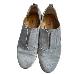 G.H. Bass & Co. Women's Gray Suede Slip-On Loafers
